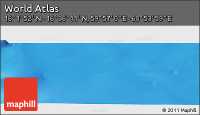 Physical Panoramic Map of the Area around 16° 19' 2" N, 60° 25' 29" E