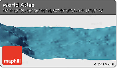 Satellite Panoramic Map of the Area around 16° 19' 2" N, 60° 16' 29" W