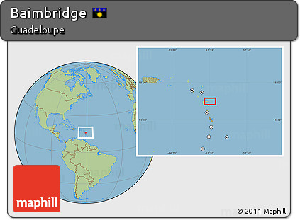 Savanna Style Location Map of Baimbridge