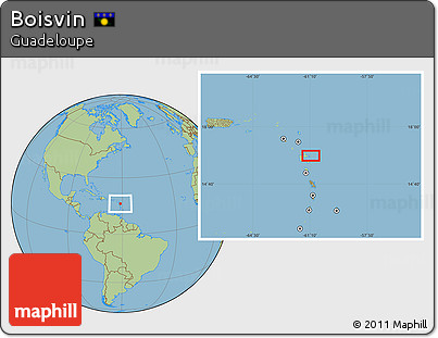 Savanna Style Location Map of Boisvin