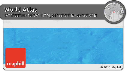 Physical Panoramic Map of the Area around 16° 19' 2" N, 62° 7' 30" E