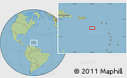 Savanna Style Location Map of the area around 16° 19' 2" N, 64° 31' 30" W