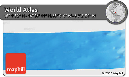 Physical Panoramic Map of the Area around 16° 19' 2" N, 64° 31' 30" W