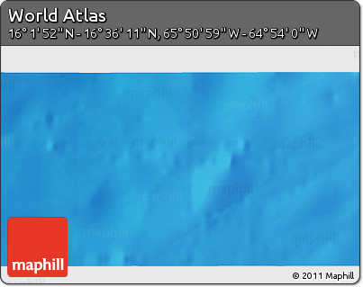Physical 3D Map of the Area around 16° 19' 2" N, 65° 22' 30" W