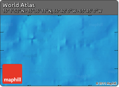 Physical Map of the Area around 16° 19' 2" N, 66° 13' 29" W
