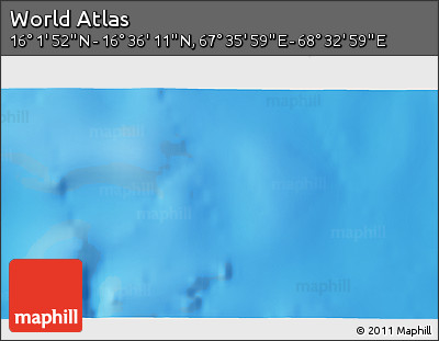 Physical 3D Map of the Area around 16° 19' 2" N, 68° 4' 29" E