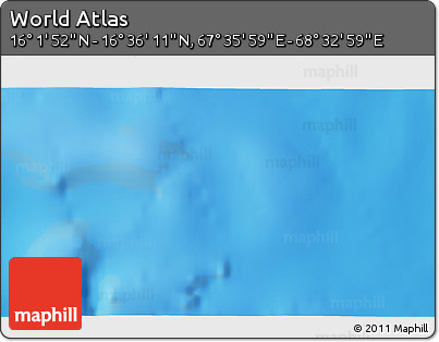 Physical 3D Map of the Area around 16° 19' 2" N, 68° 4' 29" E