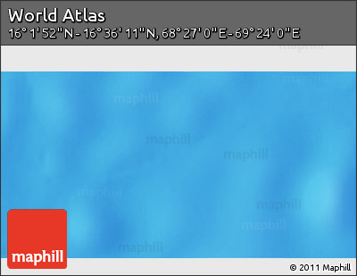 Physical 3D Map of the Area around 16° 19' 2" N, 68° 55' 30" E