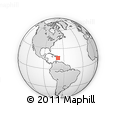 Outline Map of the Area around 16° 19' 2" N, 68° 46' 30" W, rectangular outline