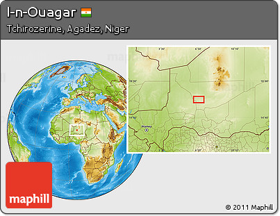 Physical Location Map of I-n-Ouagar