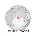 Outline Map of the Area around 16° 19' 2" N, 70° 37' 30" E, rectangular outline