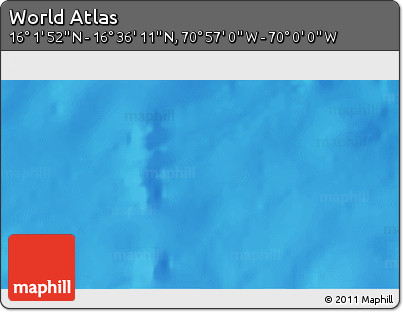Physical 3D Map of the Area around 16° 19' 2" N, 70° 28' 29" W