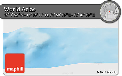 Physical Panoramic Map of the Area around 16° 19' 2" N, 72° 19' 29" E