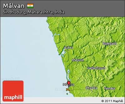 Physical 3D Map of Mālvan
