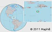 Gray Location Map of the area around 16° 19' 2" N, 73° 1' 30" W