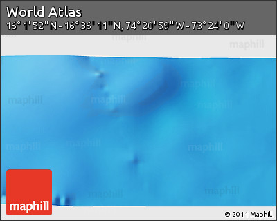 Physical 3D Map of the Area around 16° 19' 2" N, 73° 52' 30" W