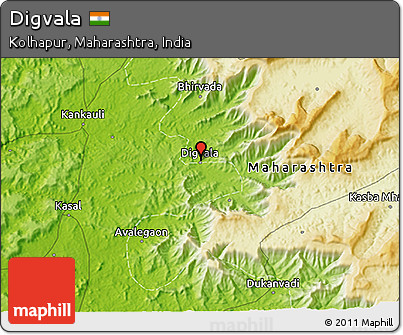 Physical 3D Map of Digvala