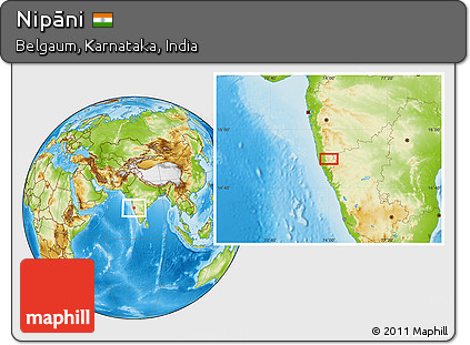 Physical Location Map of Nipāni