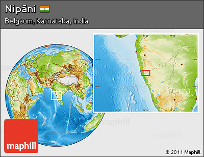 Physical Location Map of Nipāni