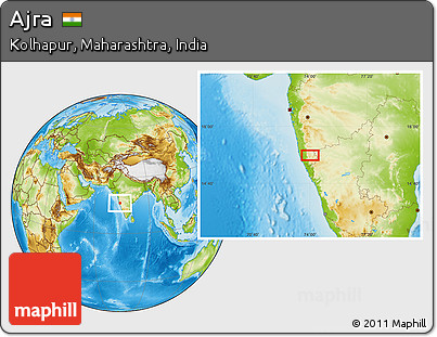 Physical Location Map of Ajra