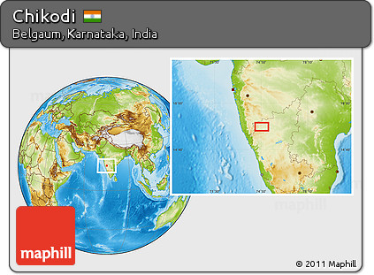 Physical Location Map of Chikodi