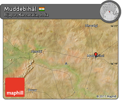Satellite Map of Muddebihāl