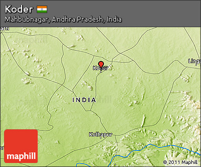 Physical 3D Map of Koder