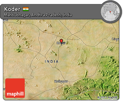 Satellite 3D Map of Koder