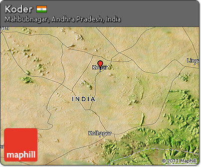 Satellite 3D Map of Koder