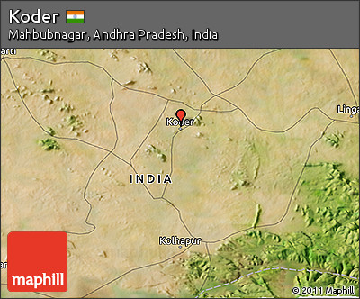 Satellite 3D Map of Koder