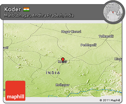 Physical Panoramic Map of Koder