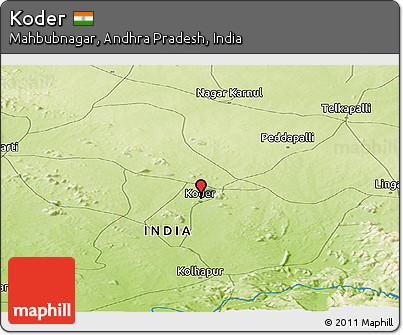 Physical Panoramic Map of Koder