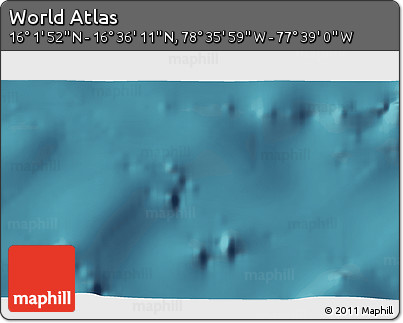 Satellite 3D Map of the Area around 16° 19' 2" N, 78° 7' 30" W