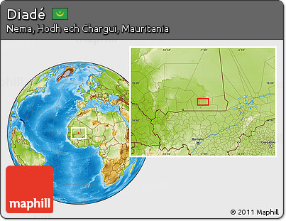 Physical Location Map of Diadé