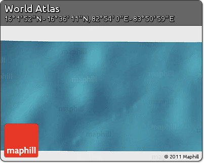 Satellite 3D Map of the Area around 16° 19' 2" N, 83° 22' 30" E
