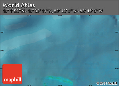 Satellite Map of the Area around 16° 19' 2" N, 83° 13' 29" W