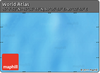 Physical Map of the Area around 16° 19' 2" N, 85° 4' 29" E