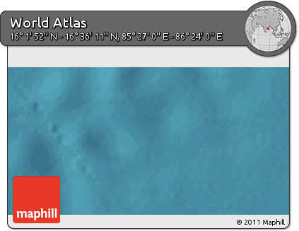 Satellite 3D Map of the Area around 16° 19' 2" N, 85° 55' 30" E