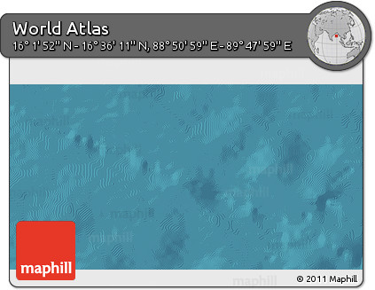 Satellite 3D Map of the Area around 16° 19' 2" N, 89° 19' 29" E