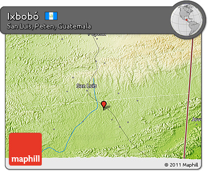 Physical 3D Map of Ixbobó