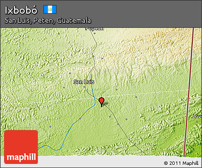 Physical 3D Map of Ixbobó