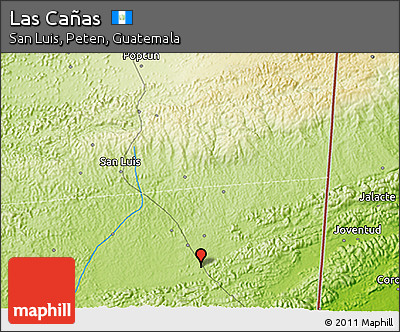 Physical 3D Map of Las Cañas
