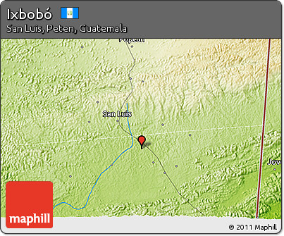 Physical 3D Map of Ixbobó