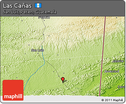 Physical 3D Map of Las Cañas