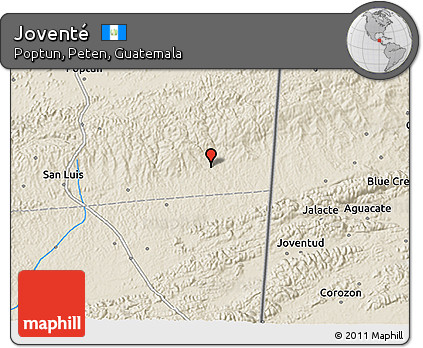 Shaded Relief 3D Map of Joventé