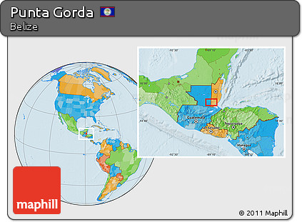 Political Location Map of Punta Gorda