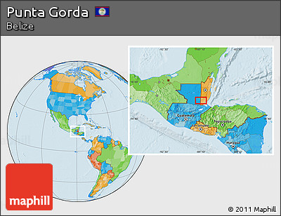 Political Location Map of Punta Gorda