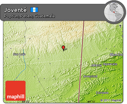 Physical Map of Joventé