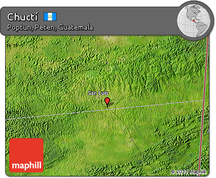 Satellite Map of Chuctí