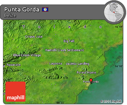 Satellite Map of Punta Gorda
